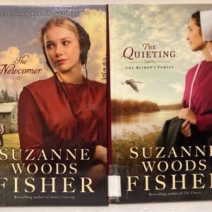 Lot of 2 Suzanne Woods Fisher Large Print Amish Romance Hardcover Books